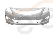 Бампер передний Hyundai Solaris Хендай Солярис  2014 - 2017.